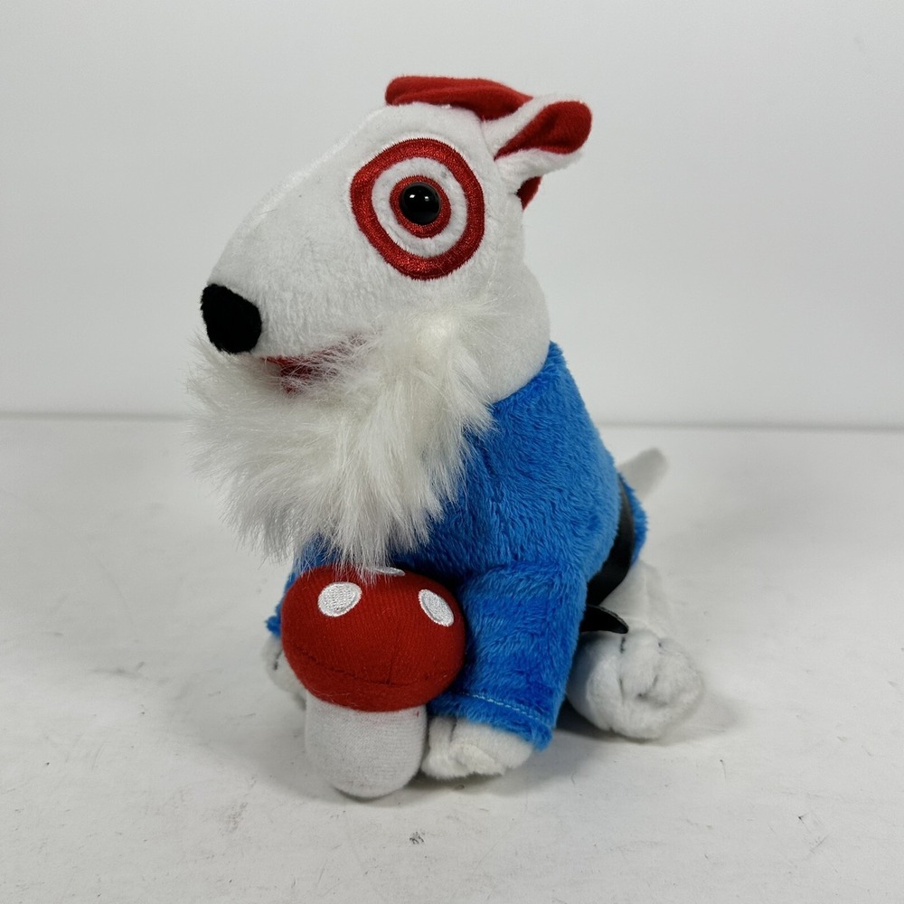 Target Bullseye Plush Dog - Gnome with Mushroom 2013 - 214/1800 - Fast Shipping